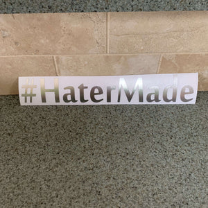 Fast Lane Graphix: #HaterMade Sticker,Silver Chrome, stickers, decals, vinyl, custom, car, love, automotive, cheap, cool, Graphics, decal, nice